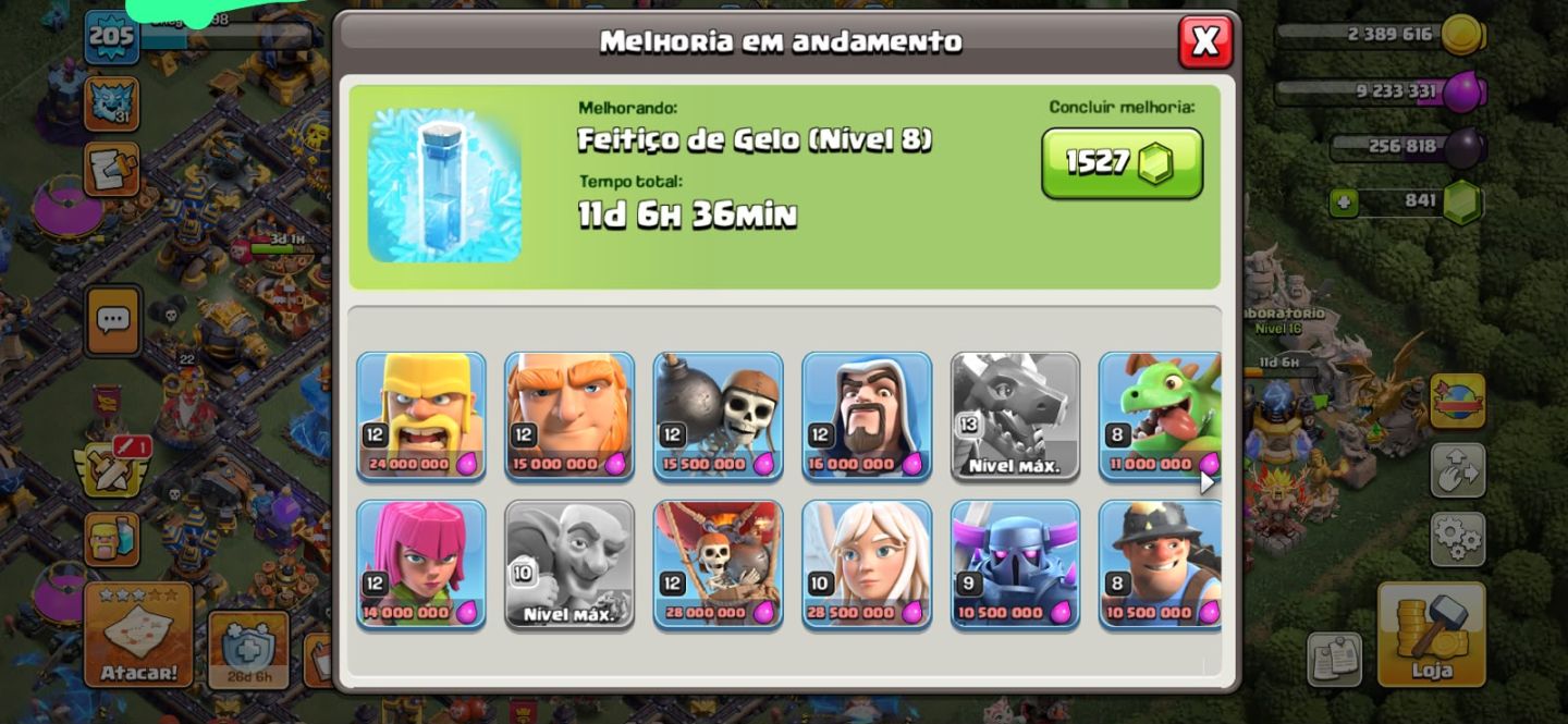 CONTA CV QUASE 18 FULL Lv 205