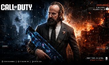 CONTA CALL OF DUTY COM CAMUFLAGEM SINGULARIDADE