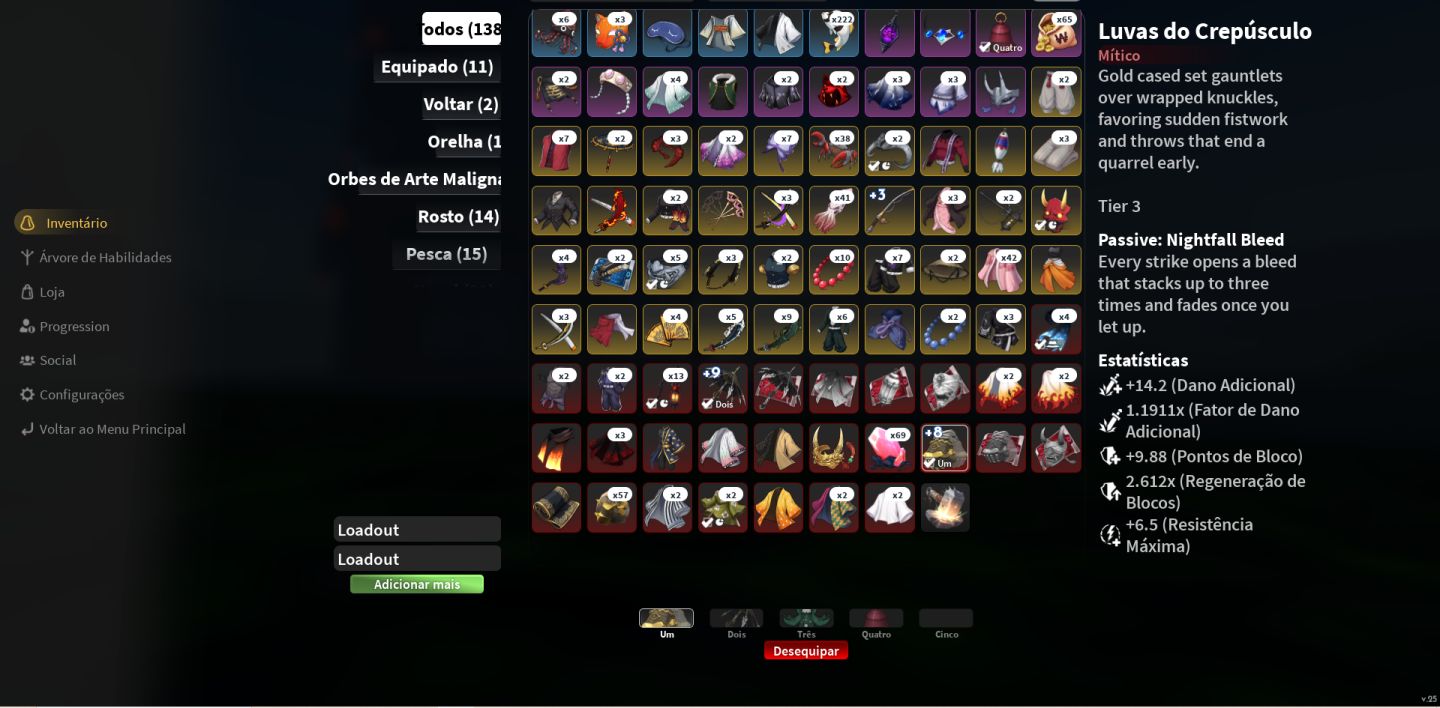 PROJECT SLAYER 2 - CONTA LVL MAX WAGASA FIRSTLIGHT T2 E GAUTLETS T3