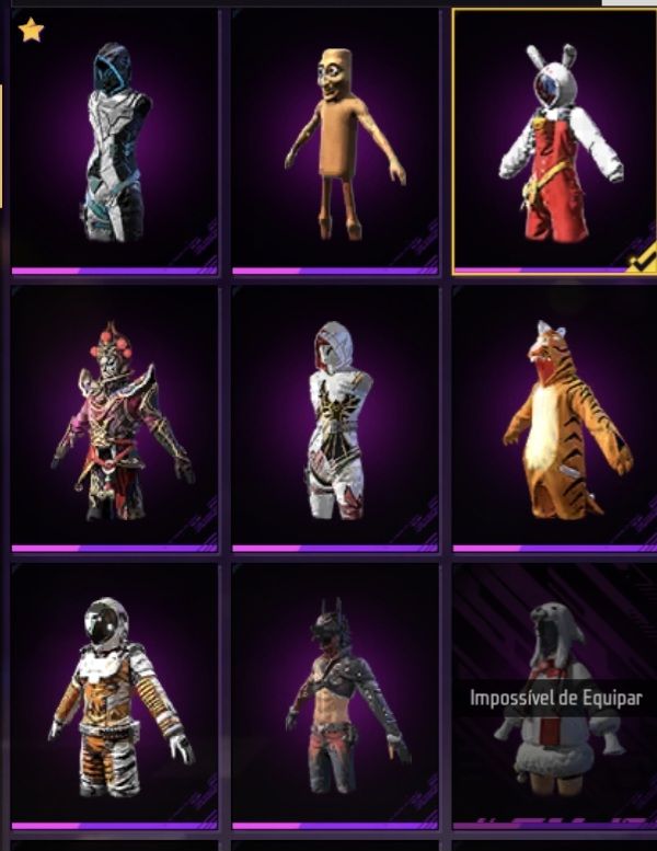 CONTA FF GEMADA LVL 68 COM CALÇA ANGELICAL AMARELA M
