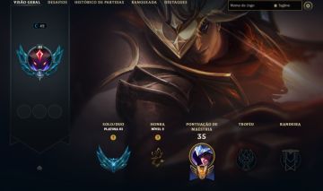 CONTA PLATINA 3 / 12 SKINS / GAREN CRIADOR MITICO / TALON VELHO OESTE / 4.6K EA