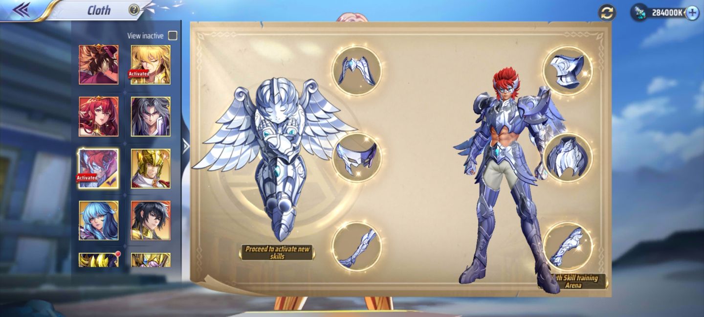 Conta saint seiya awakening servidor 150