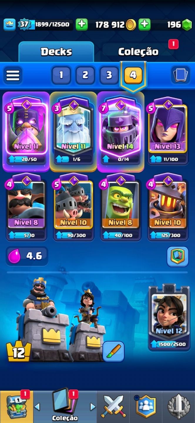 Conta de clash royale insana