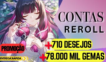 (PROMO IMPERDIVEL) CONTA REROLL GENSHIN IMPACT-MAIS DE 80.000 GEMAS ESSENCIAIS