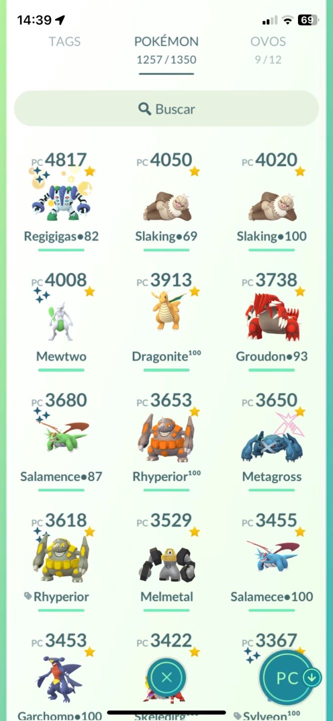 Pokémon GO LVL 70, Conta Rara de 2016 , +700 Shinies e muito mais