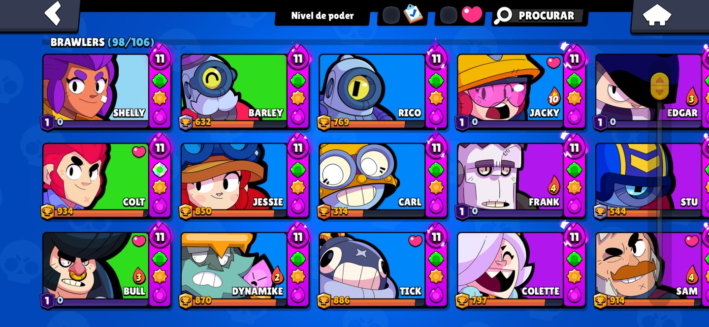 Conta de Brawl Stars é Clash Royale