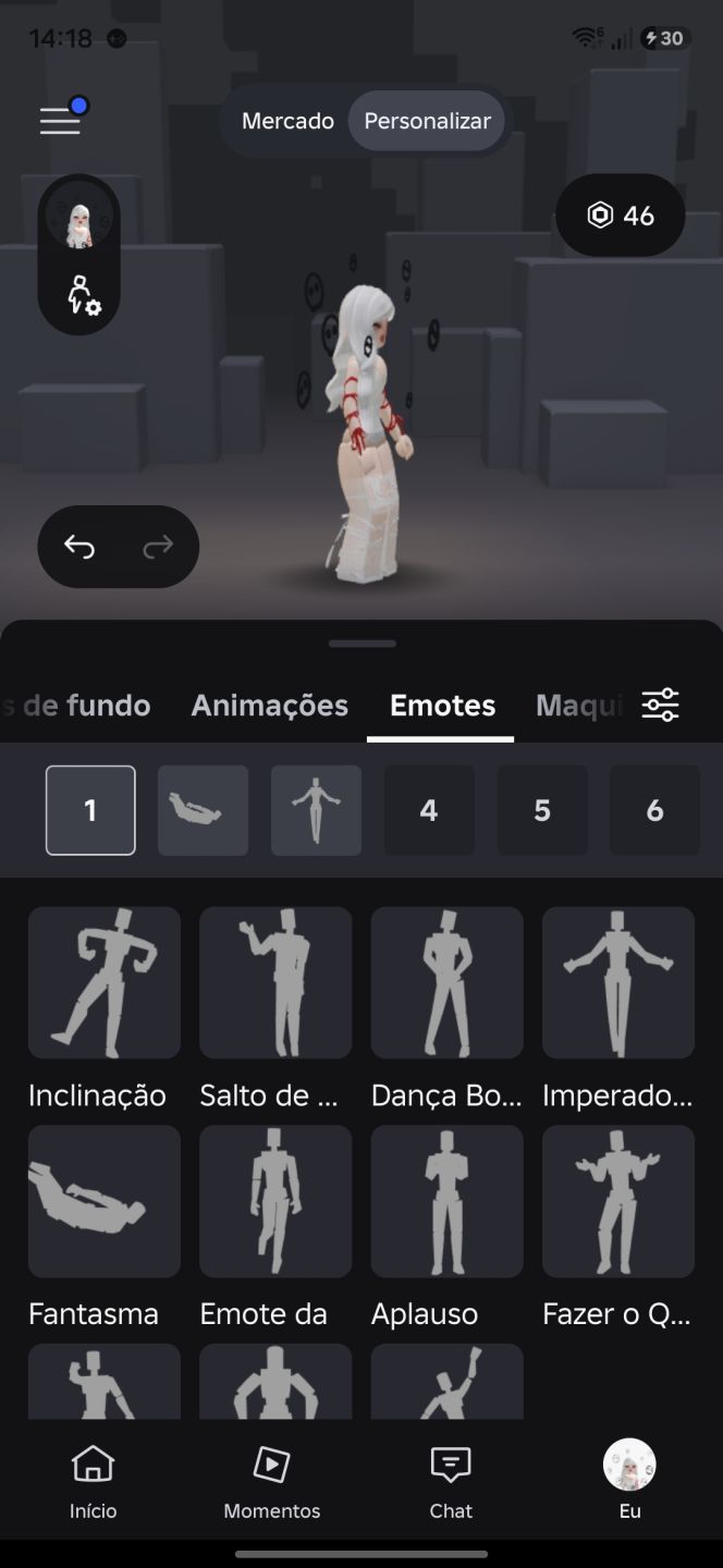 CONTA ROBLOX FEMININA +400 REAIS GASTOS | SKINS, ANIMAÇÕES, GESTOS E GAMEPASSES.