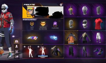 Conta de Free Fire com Barbinha e Sombra Roxa