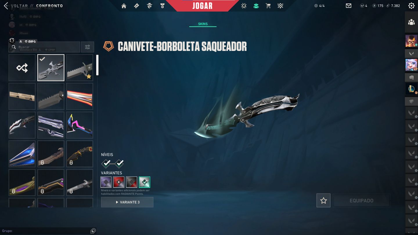 CONTA DE VALORANT 8 VANDAL 6 PHANTOM DUAS XERIF DUAS FACAS. DESCRIÇÃO .
