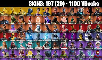 CONTA FORTNITE com Gold Meowscles|Gold Midas|Gold Brutus -MERRY MINT e 197 SKINS