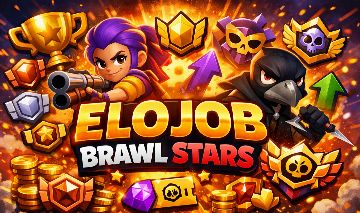 ELOJOB-BRAWL STARS- JOGADOR EXPERIENTE, UPO TROFEUS, BRAWLER, RANK, ETC.