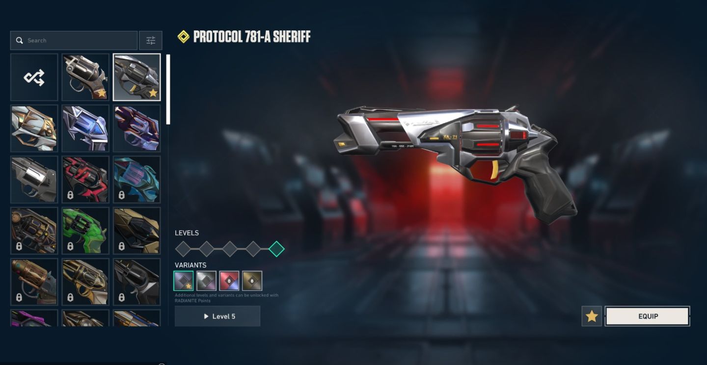 Conta de Valorant com muita skin boa