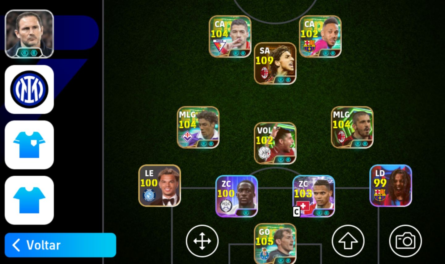 Conta iniciante Braba efootball mobile