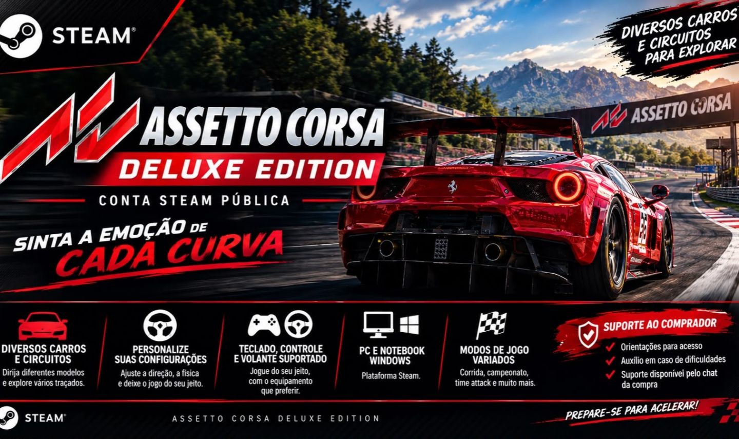 Assetto Corsa Deluxe Edition | Conta Steam Pública | Acesso ao Jogo