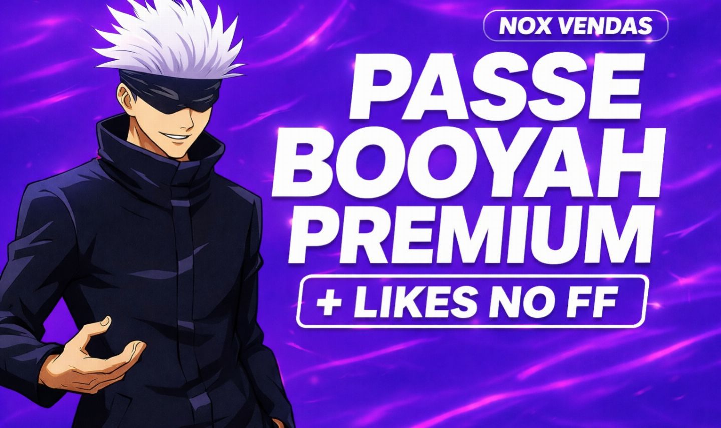 [MEGA PROMOÇÃO] PASSE BOOYAH PREMIUM + BRINDE de LIKES ENTREGA RÁPIDA(FREE FIRE)