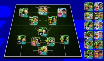 Conta EFOOTBALL 3222 De Força coletiva | 3 Medalhas de Primeira Divisão | TOP!