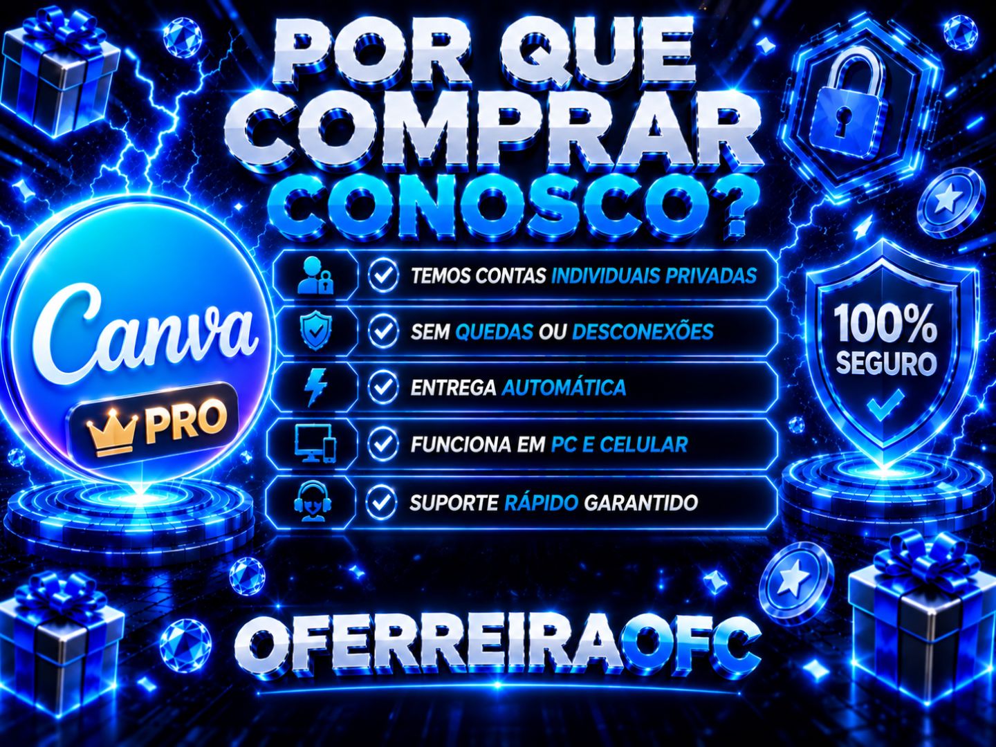 Canva Pro + Brindes | (Entrega Automática)