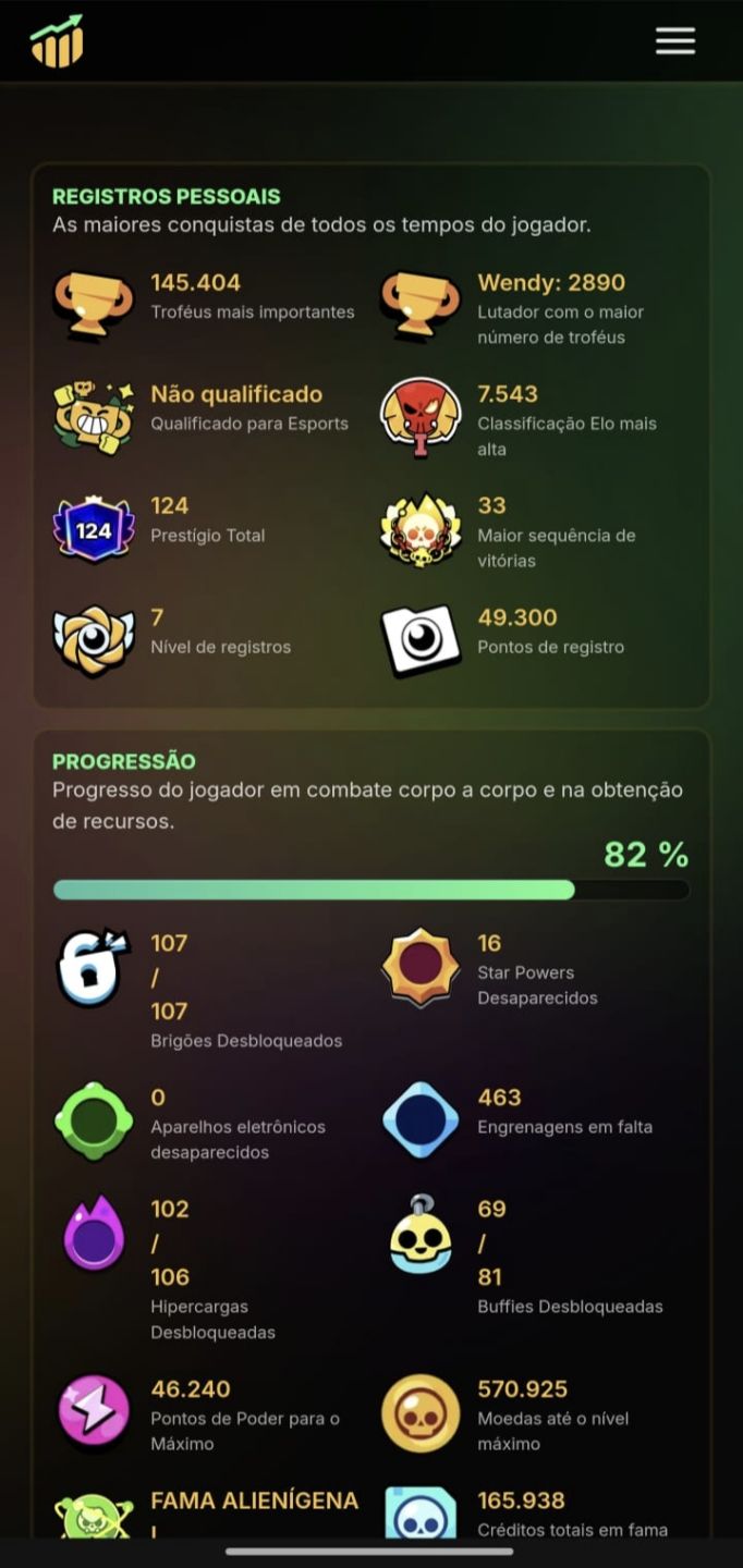 Conta brawl stars 140k de troféus
