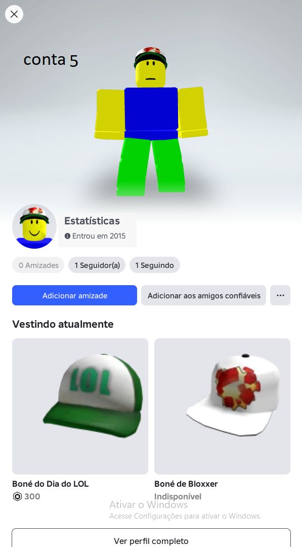 CONTAS ANTIGAS DE ROBLOX (2007 A 2016) | OFFSALE, RAP & LIMITEDS