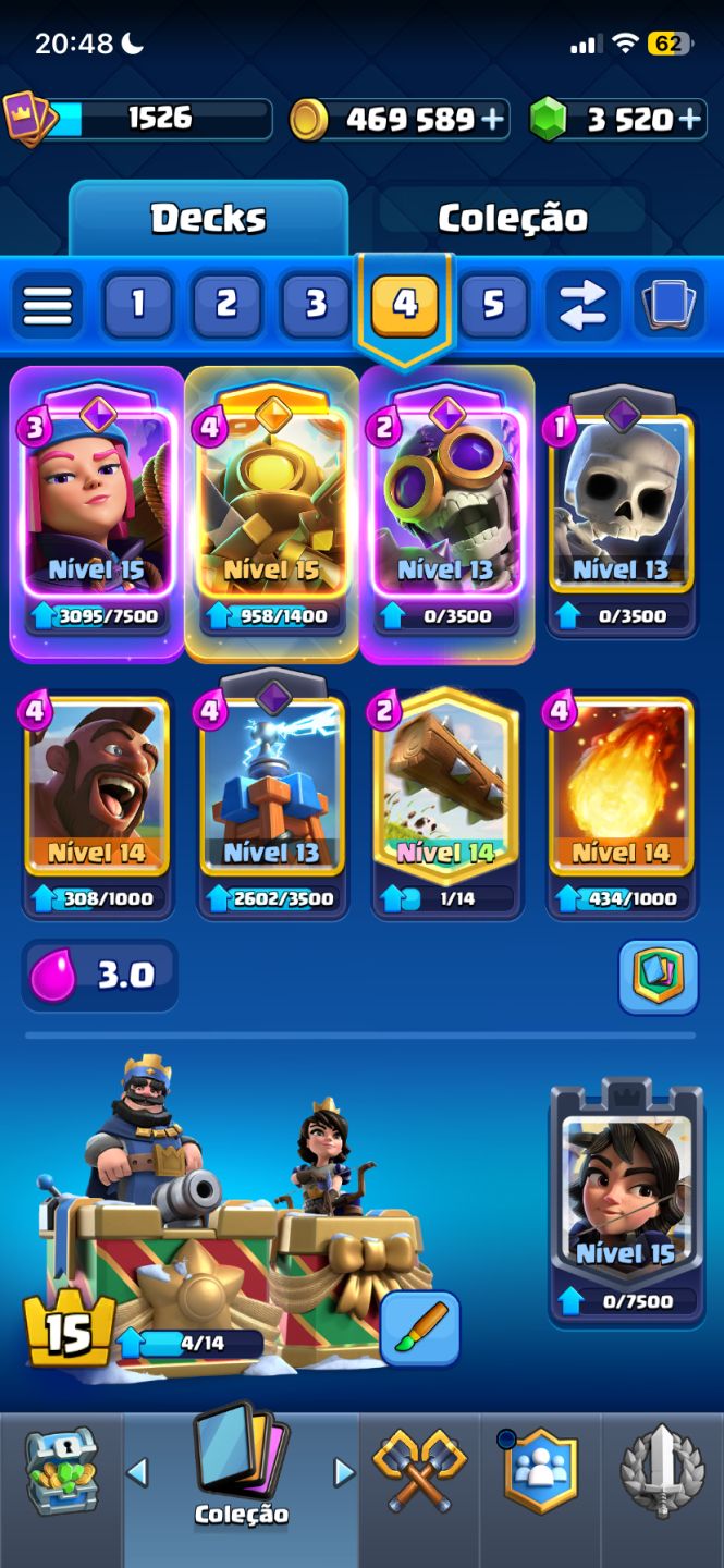 CONTA DE CLASH ROYALE