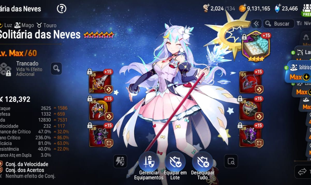 Epic Seven - Conta lvl 62 - Melhor custo beneficio