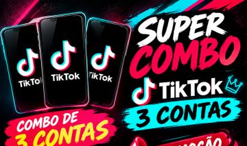 SUPER COMBO DE 3 CONTAS DO TIKTOK RECÉM CRIADAS
