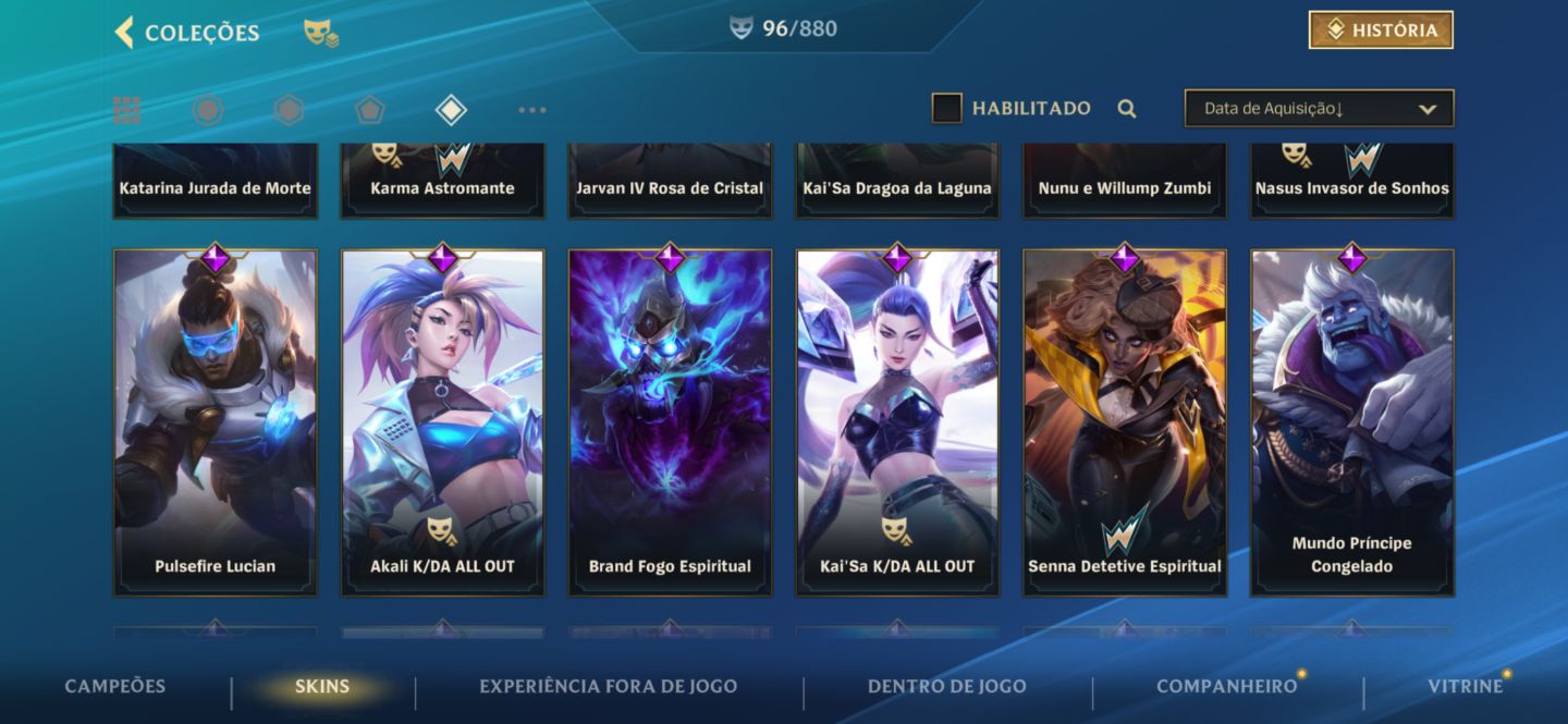 Conta LoL BR | Mestre III | 96+ Skins