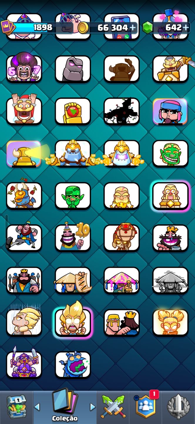 Clash royale conta antiga