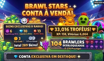 CONTA DE BRAWL STARS 32K DE TROFÉUS