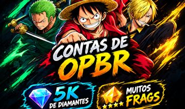 Contas one piece bounty rush com muitos diamantes