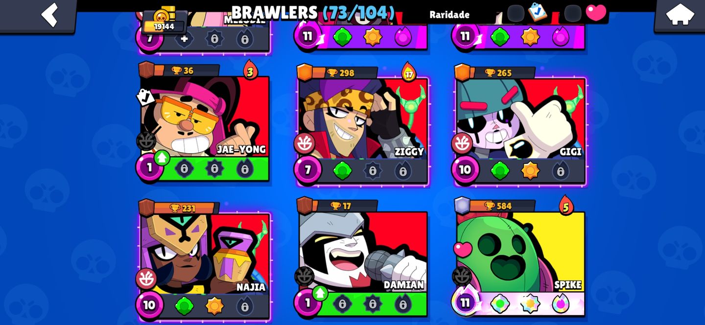 Conta braw 19144k 73 braw várias skin rara já para começar com potência