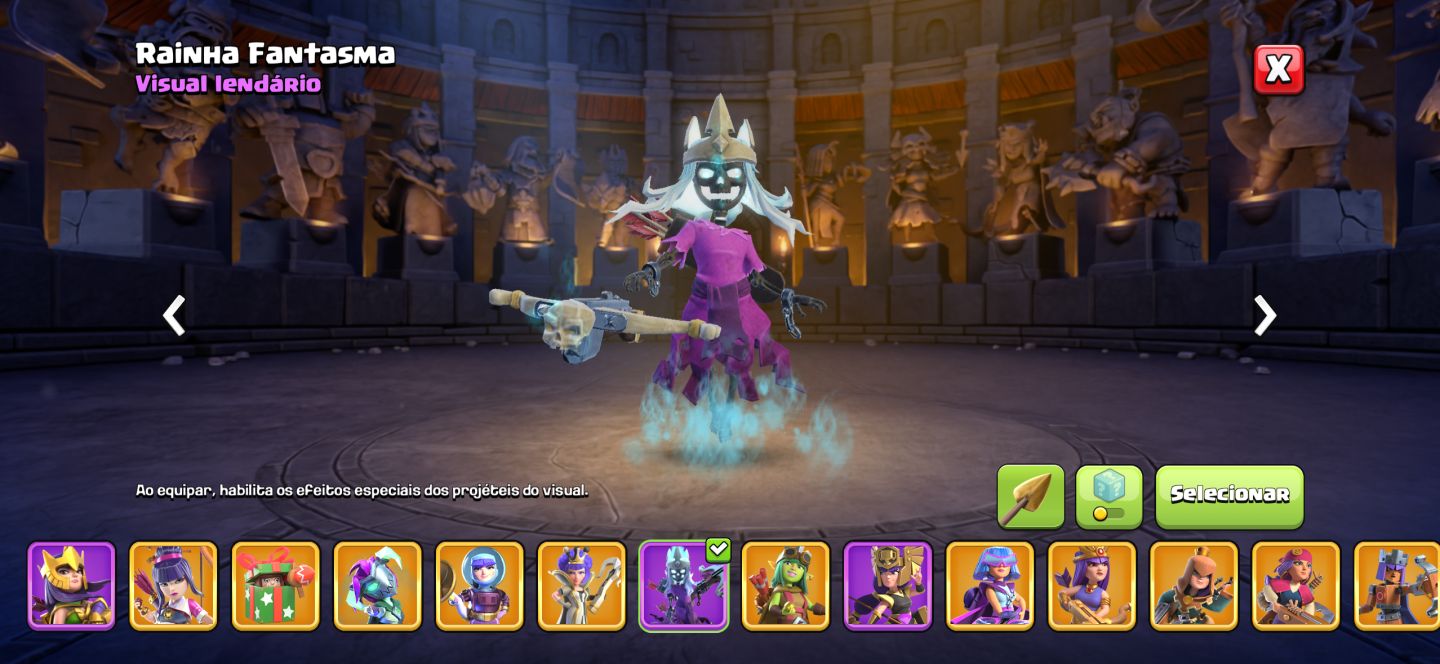 Conta cv 18, 99% maximizado, habilidades full, paisagem lendaria, diversas skins