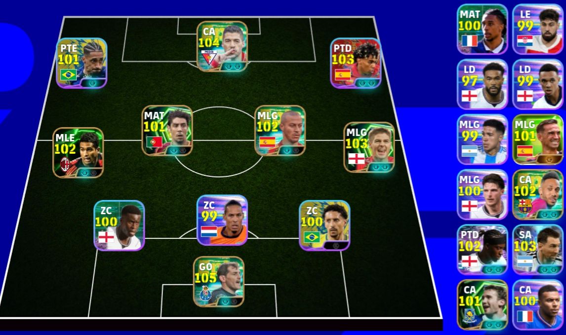 CONTA 3149 COM CASILLAS 105, LUIS SUARES 104 E THIAGO ALCANTARA 102
