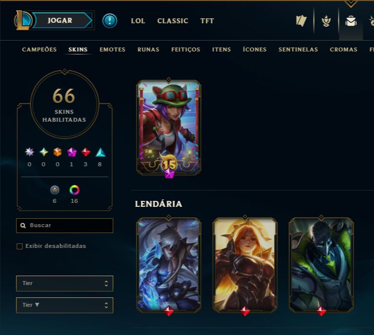 SKIN LENDÁRIA ZED GALANTE + [ DIAMANTE 3 COM 60% DE WIN RATE ] + [ TROCA NICK ]