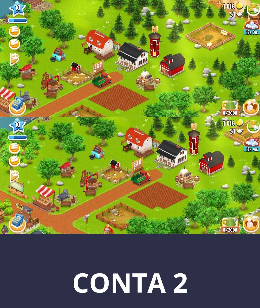 CONTAS HAY DAY PARA INICIANTES (FULL ACESSO)