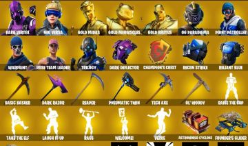 Conta Fortnite 193 Skins Dark Vertex + Og Stw + Tryhard + Lara Croft