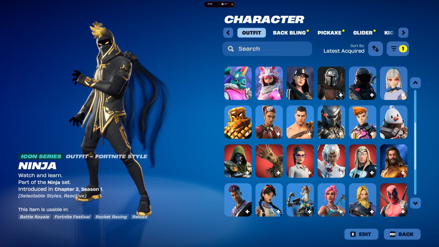 Conta de fortnite antiga nao jogo a MUITO tempo