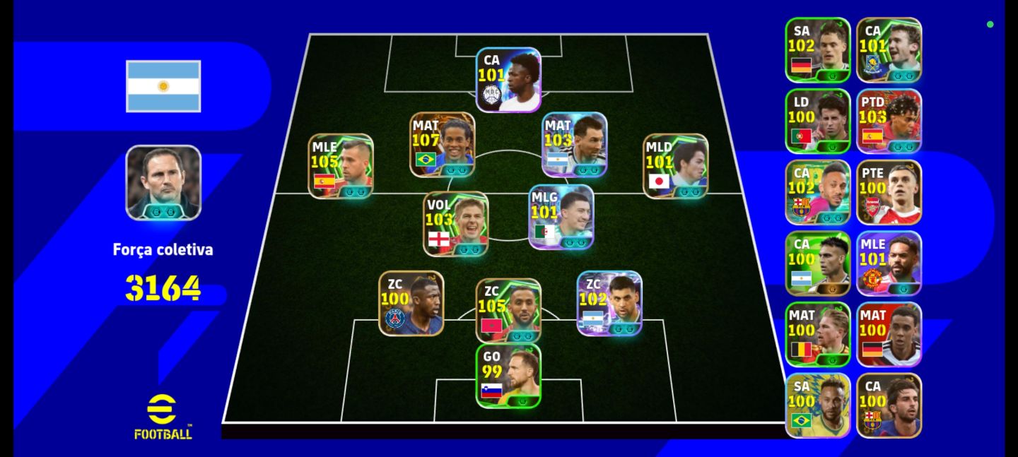 CONTA 2 EPICOS 105+ E UM BIG TIME PRA COMECAR NO EFOOTBALL
