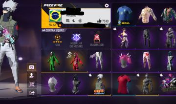 CONTA FREE FIRE - CALÇA ANGELICAL BRANCA | SOMBRA ROXA | TOP CRIMINAL