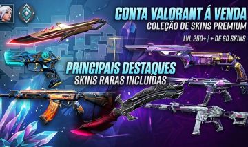 CONTA VALORANT +60 SKINS VANDAL/PHANTOM/SHERIFF/FACA