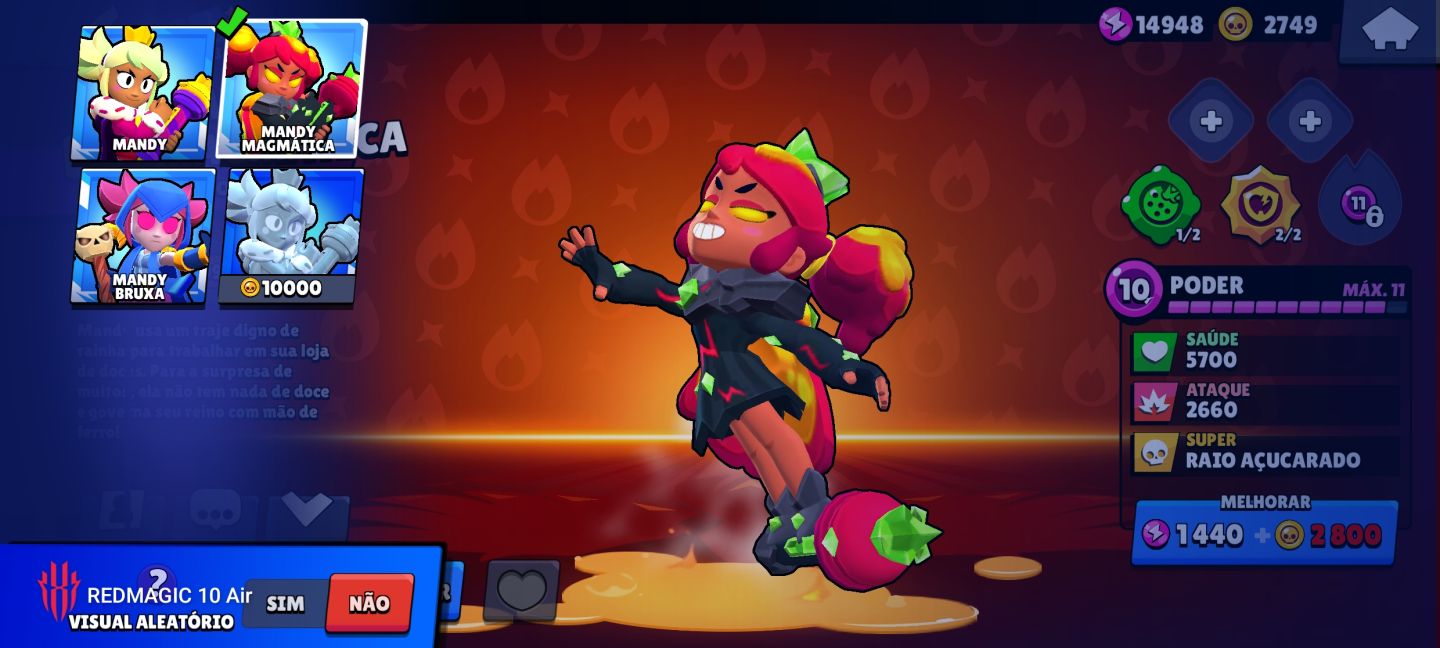 ( para rápido ) Conta brawl stars com 74 brawlers
