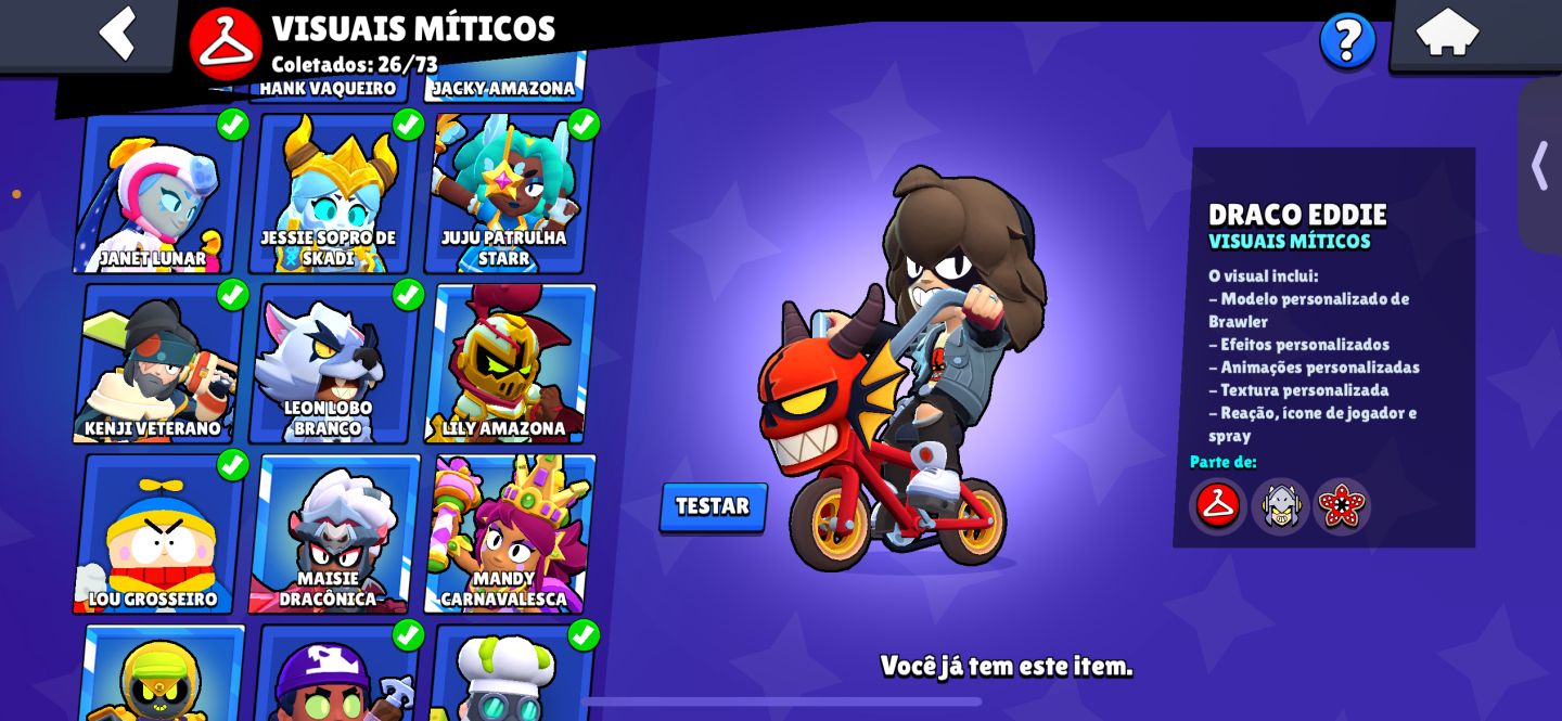 CONTA DE BRAWL STARS 120K FULL 11 FULL BUFF 107/108 ALTERO GMAIL P SEU