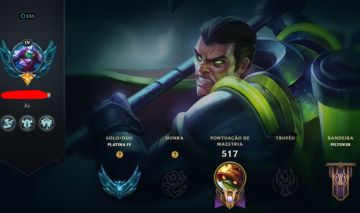 Conta lol platina 4 80+ skins