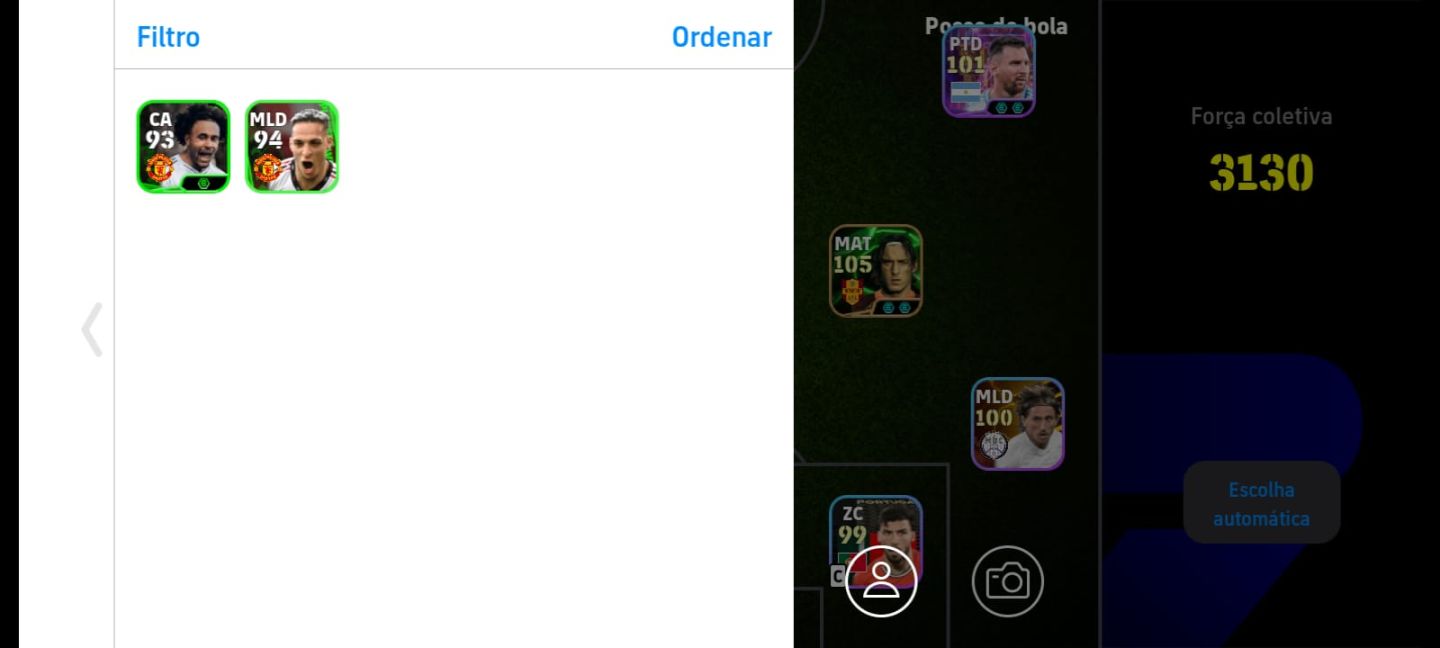 CONTA EFOOTBALL / FORÇA 3130 / TOTTI 105+SCHOLES 103+NEYMAR 101+TEC. CRUYFF!