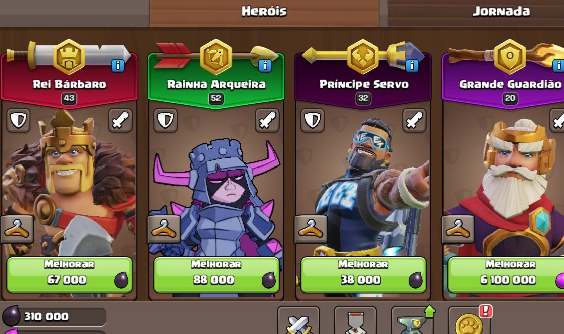 CONTA SUPERCELL - CLASH OF CLANS TH14 CLASH ROYALE ARENA 28