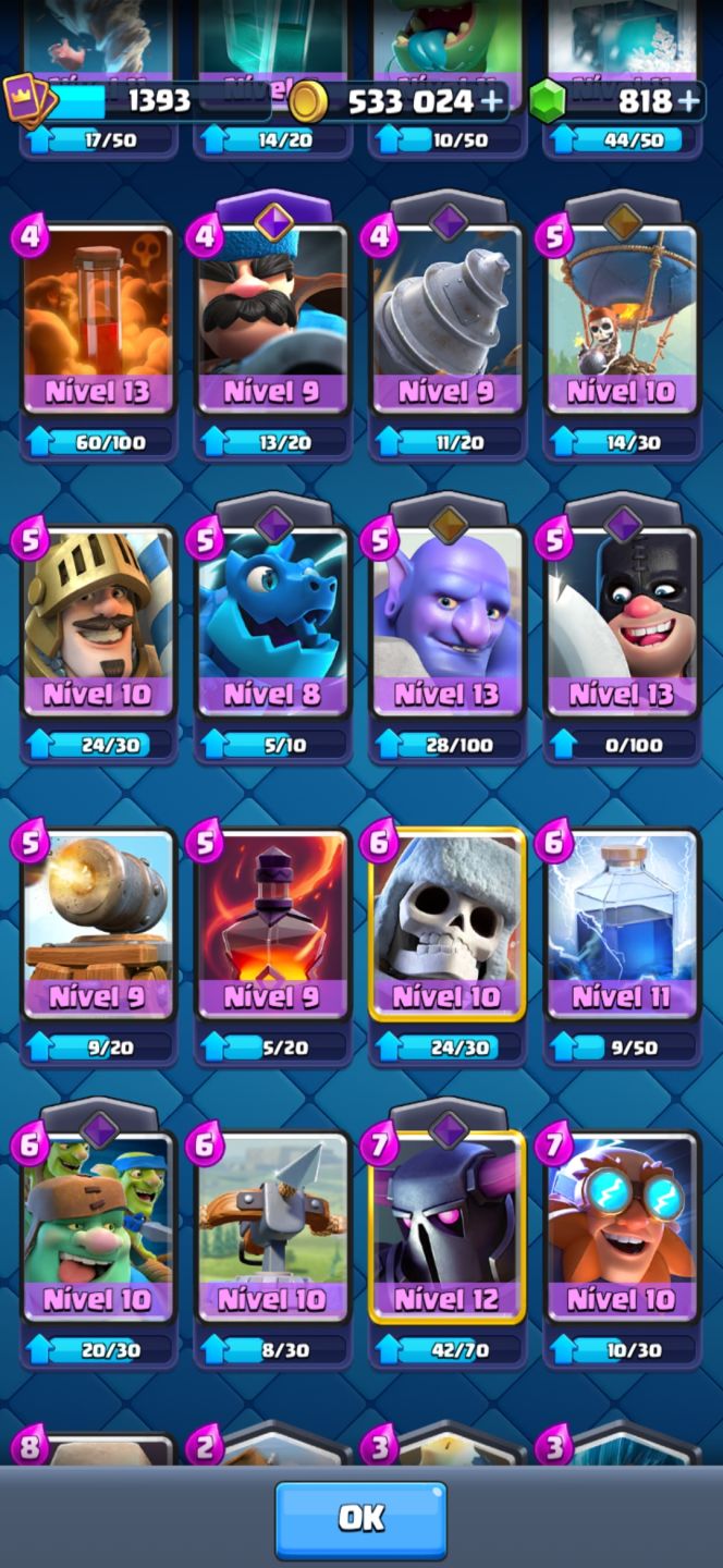 CONTA CLASH ROYALE LVL 14 | 7 EVOLUÇÕES!!