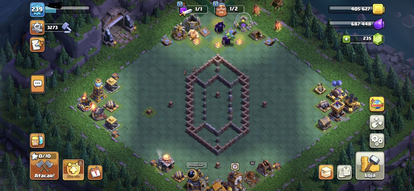 CoC CV18 95% FULL + Conta de Clash Royale Recheada com 12030 Troféus! OFERTAS ON