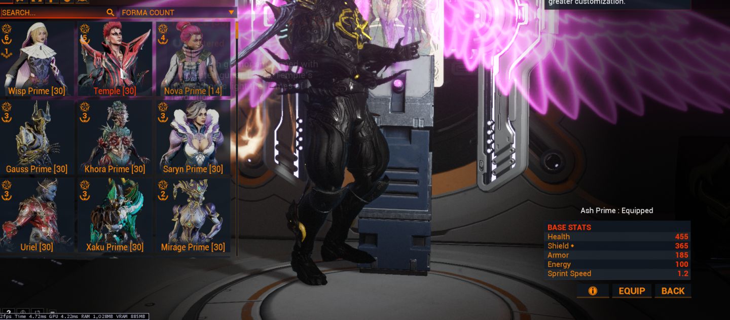 Conta warframe mr 30 prime e armas meta conteudo end game