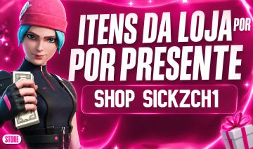 VBUCKS (ITENS DA LOJA) VIA PRESENTE NO FORTNITE -PROMOÇÃO - PREÇOS ANTIGOS