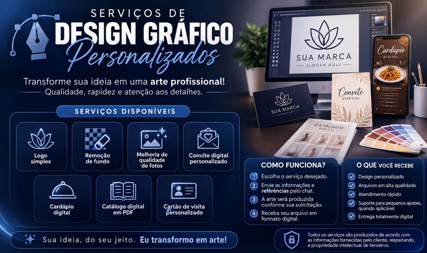 Serviços de Design Gráfico Personalizados